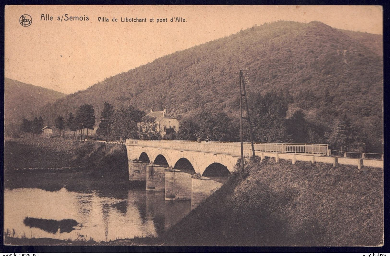 +++ CPA - ALLE SUR SEMOIS - Villa De Liboichant Et Pont D'Alle // - Vresse-sur-Semois