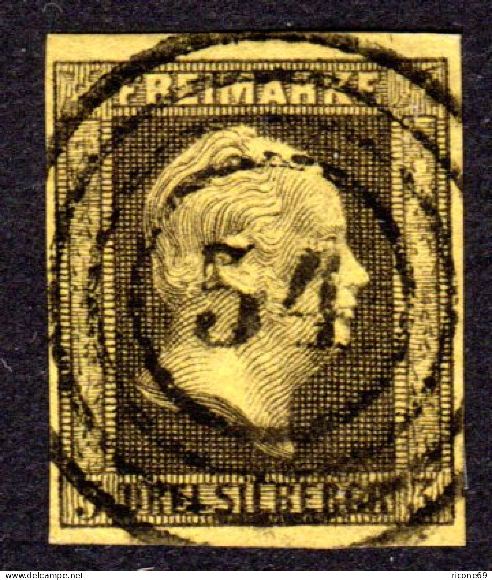 Preussen, Breitrandige 3 SGr. M. Klarem Stpl. 54 Aschersleben - Autres & Non Classés