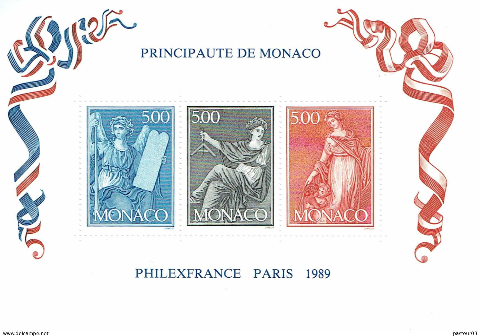 47 Bloc Monaco Philexfrance Paris 1989 - Neufs