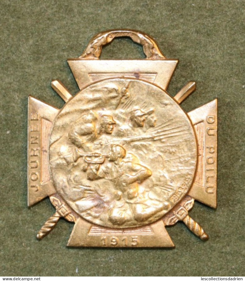 Médaille Française Journée Du Poilu - 24-25 Décembre  Guerre 14-18  - French Medal WWI Médaillette Journée Bargas - Frankrijk