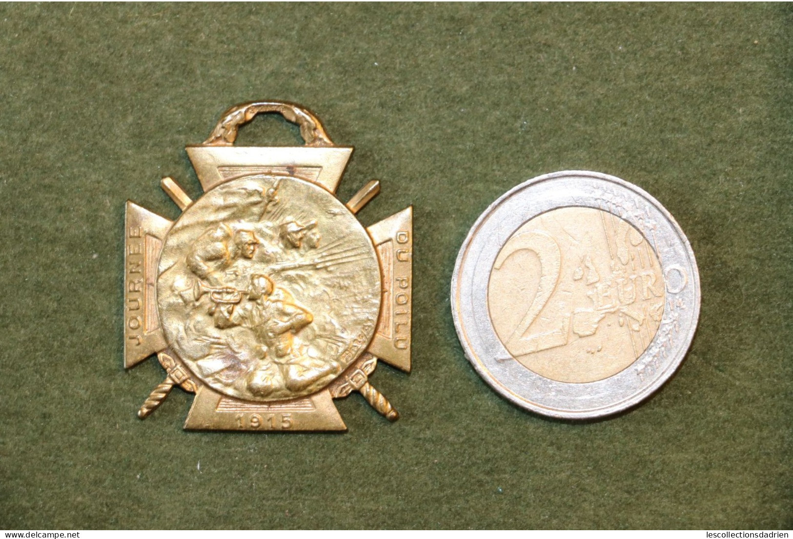 Médaille Française Journée Du Poilu - 24-25 Décembre  Guerre 14-18  - French Medal WWI Médaillette Journée Bargas - Francia