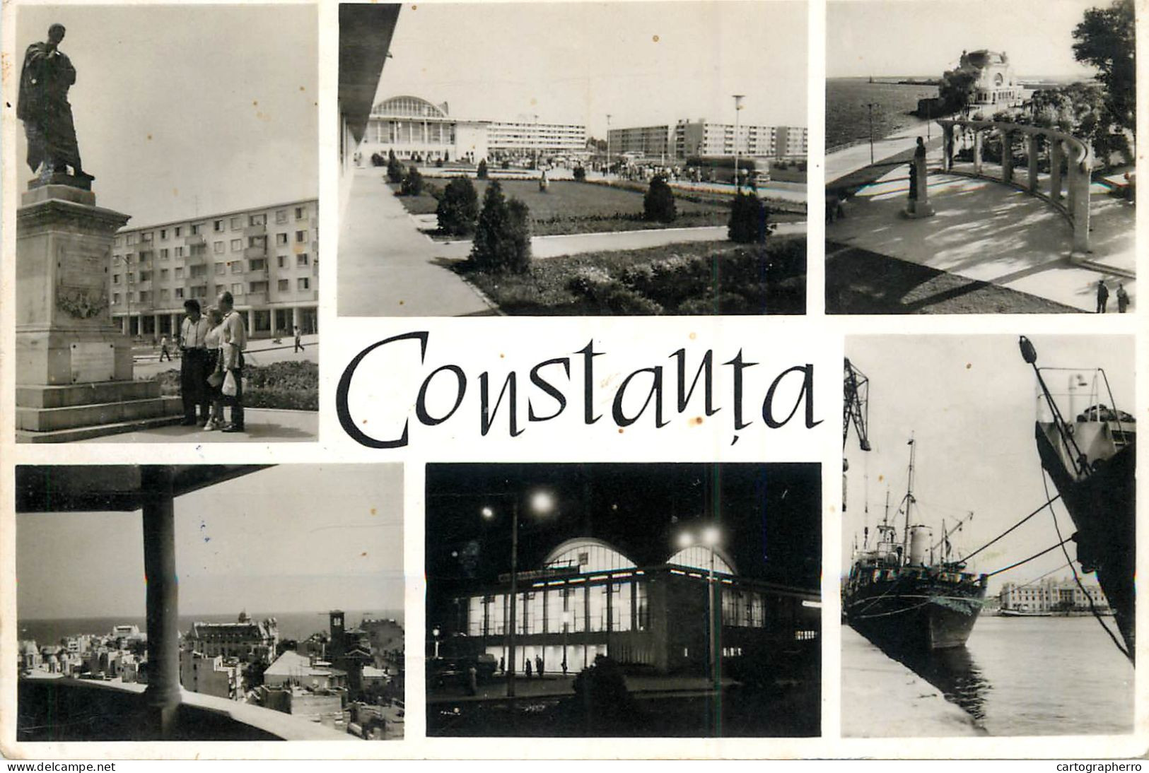 Postcard Romania Constanta Port Nave - Romania