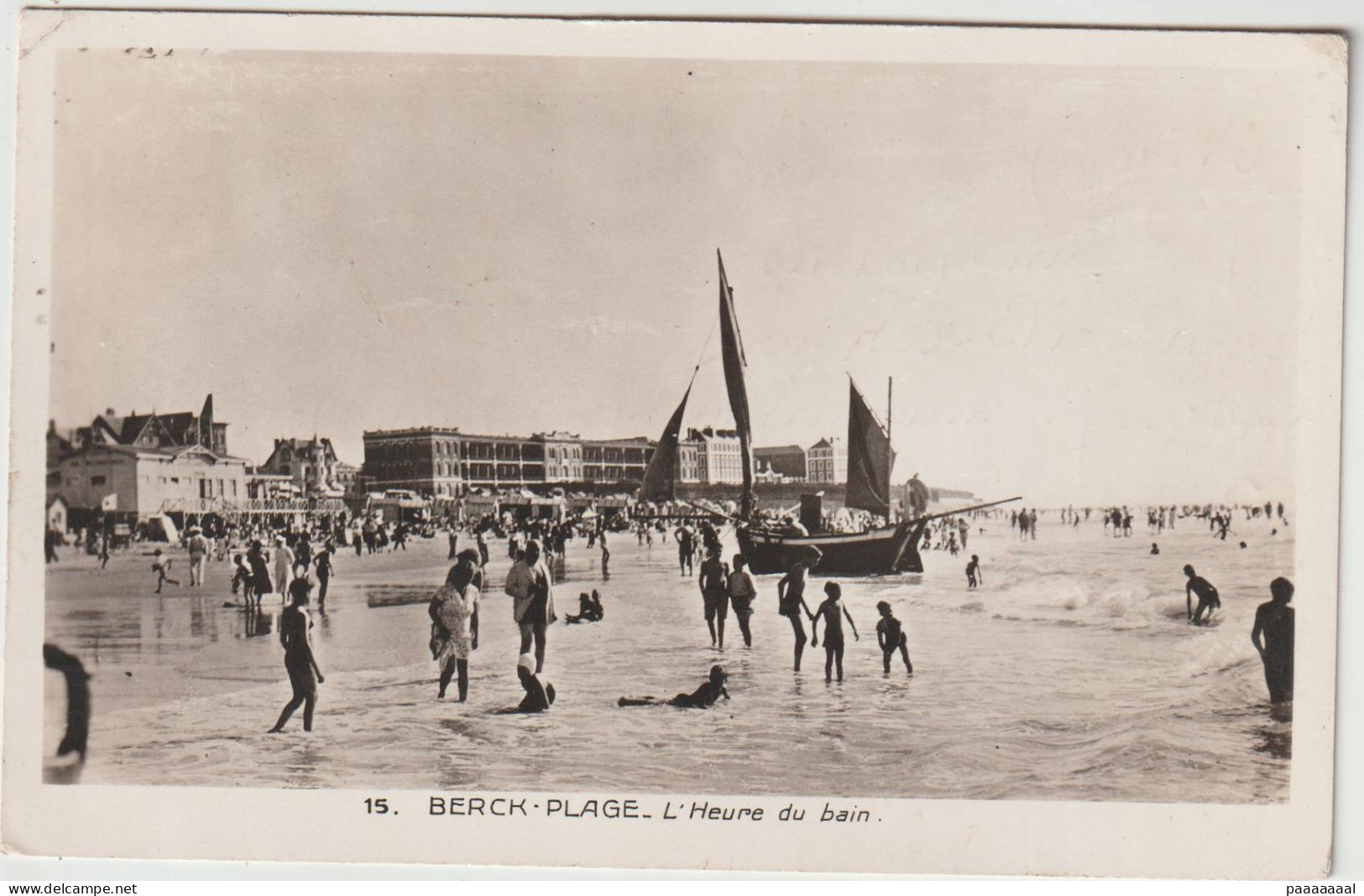 BERCK PLAGE  L HEURE DU BAIN - Berck