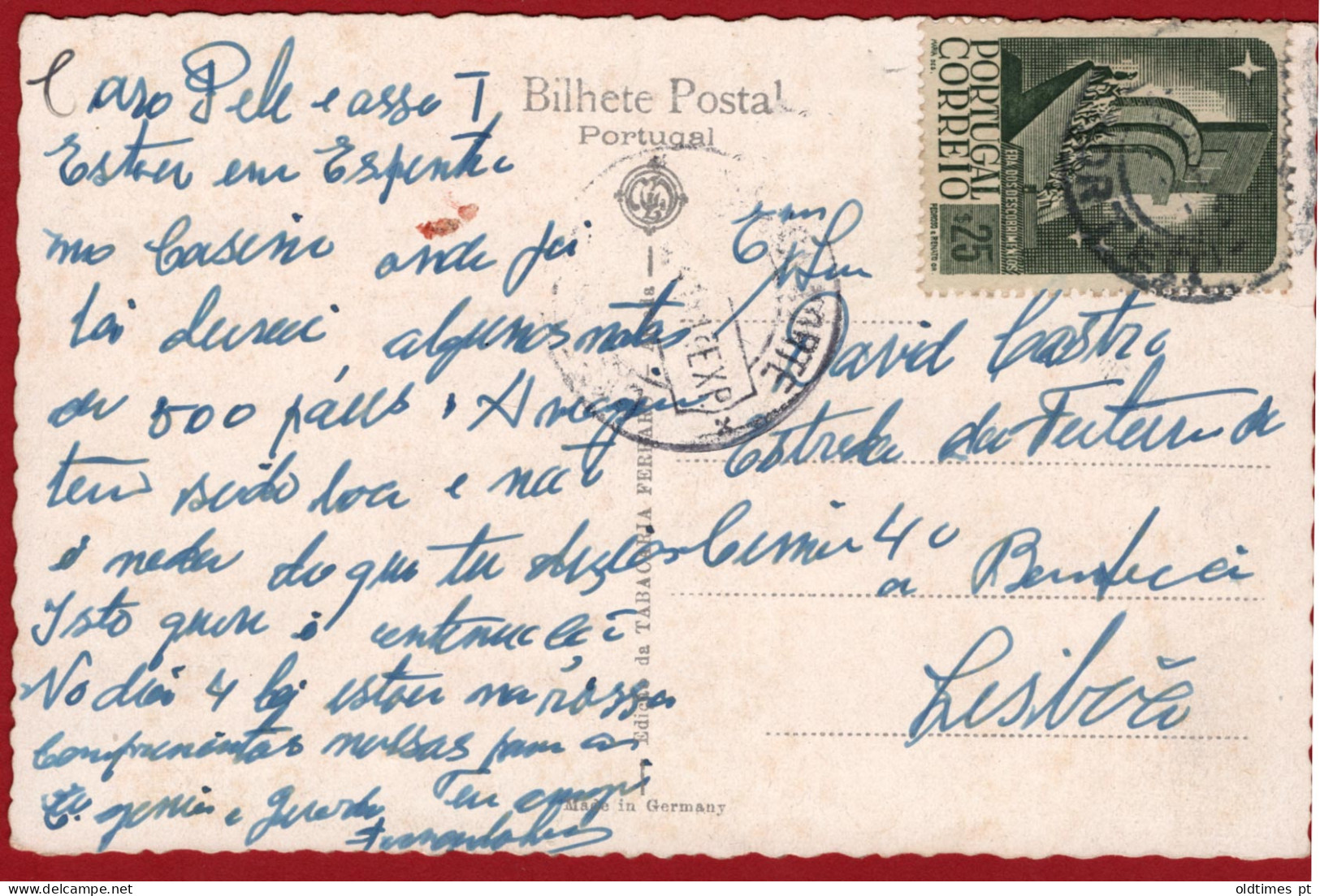 PORTUGAL - BRAGA - PRAÇA DA REPÚBLCA - ANOS 40 PC - Lisboa