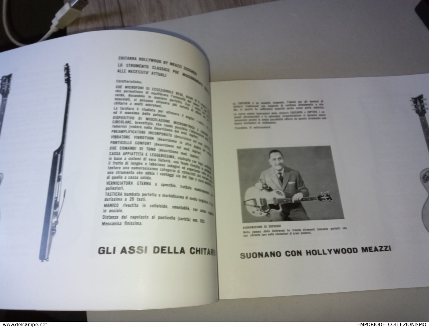 CATALOGO CHITARRE ELETTRICHE MEAZZI HOLLYWOOD, RISTAMPA RECENTE (NO 1964)