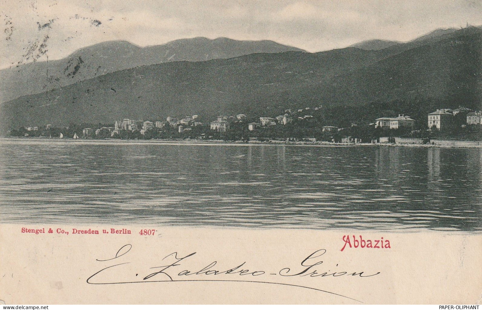 HR 51410 OPATJA / ABBAZZIA, Verlag Stengel, 1902 - Croatia