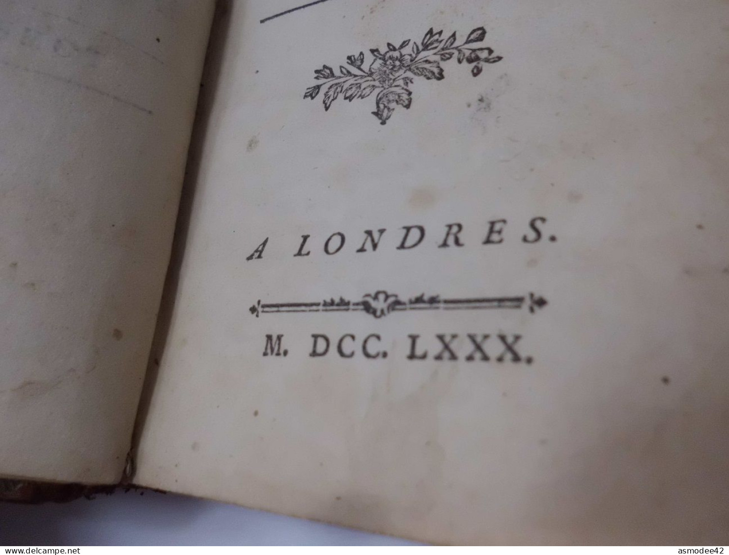 OEUVRES DE BOILEAU DESPREAUX   1780  LONDRES   TOME 2 SEUL  LIVRE ANCIEN XVIIIème  DIM 12,5 X 7,5cm