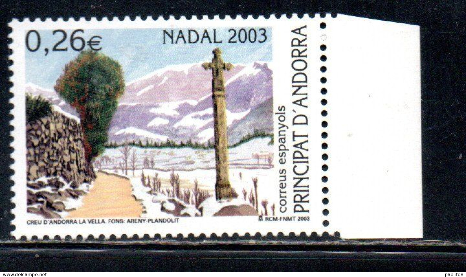 ANDORRE PRINCIPAT ANDORRA 2003 CHRISTMAS NATALE NOEL WEIHNACHTEN NAVIDAD 0.26€ MNH - Unused Stamps