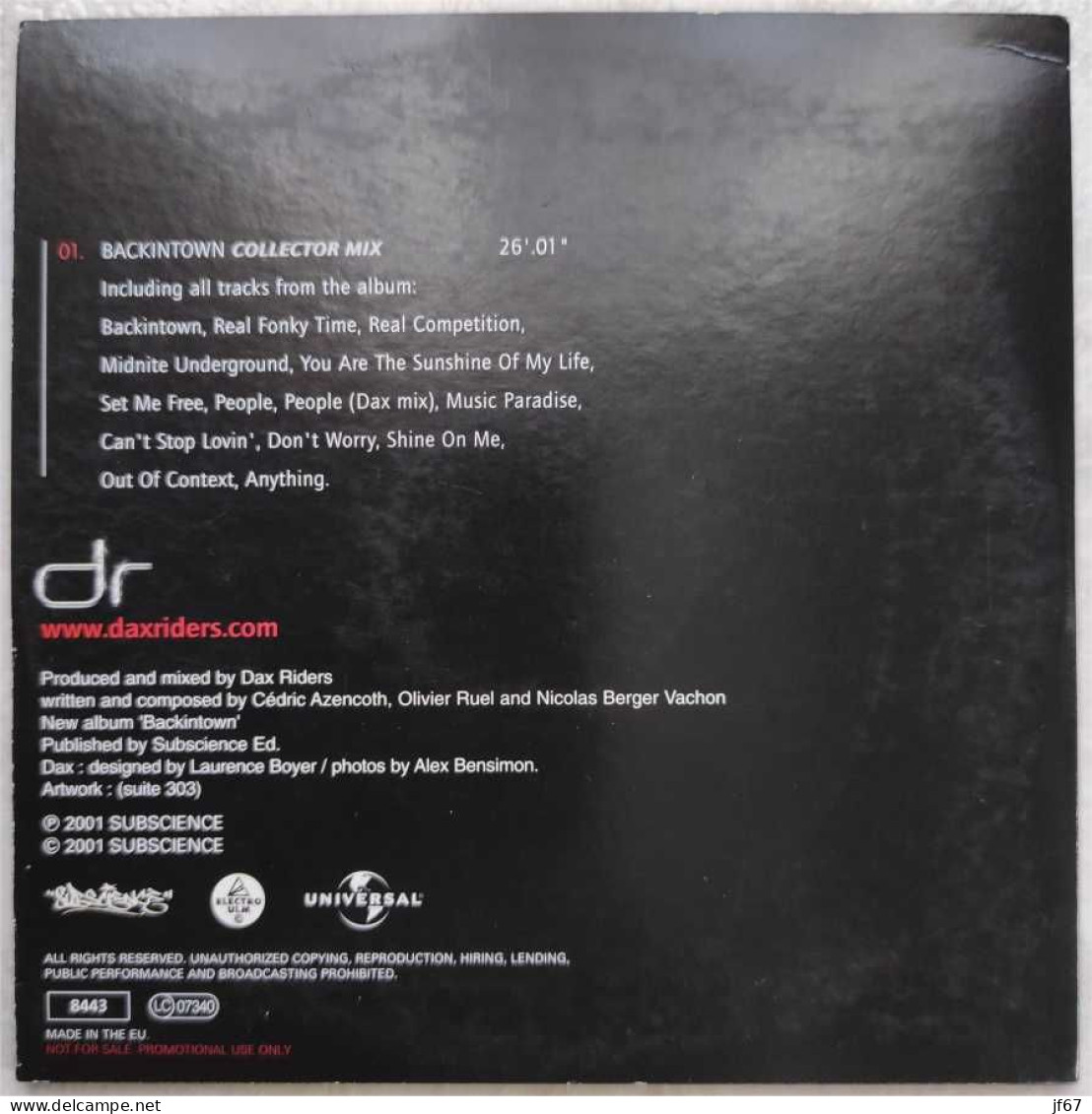 Dax Riders Backintown (Single CD) - Other & Unclassified