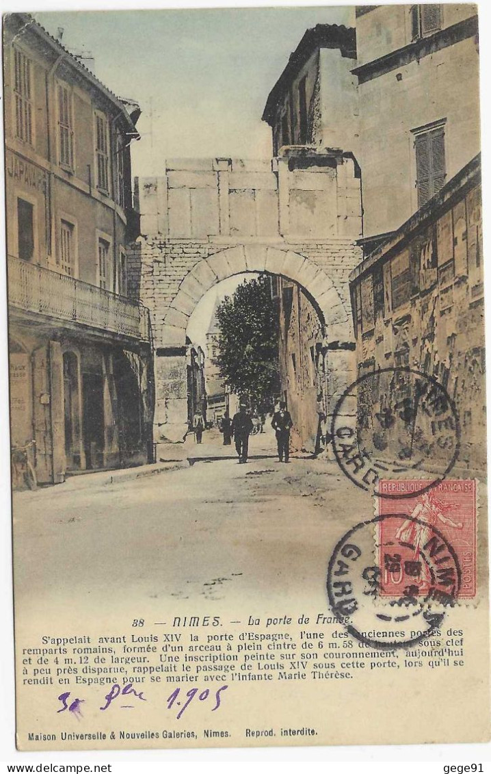 Daguin Jumelée De Nimes - Gard - Mechanical Postmarks (Other)