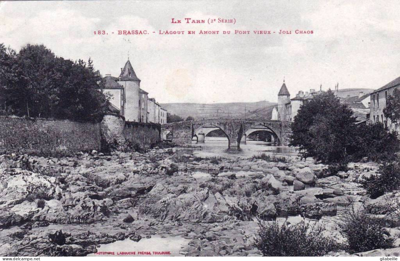 81 - Tarn -  BRASSAC -  L Agout En Amont Du Pont Vieux - Brassac