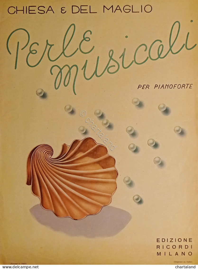 Spartiti - Perle Musicali Per Pianoforte - Ideale - Melodia Di P. Tosti - 1945  - Non Classés