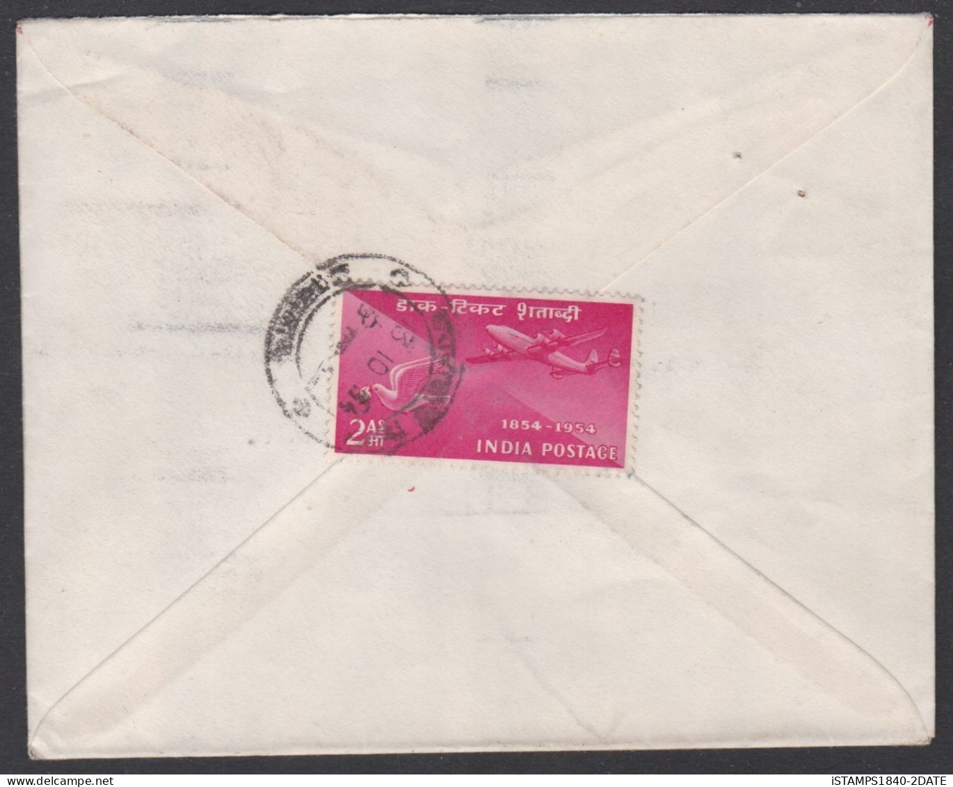 001247/ India Aerogramme 2a Uprated 1954 To Germany - Briefe U. Dokumente