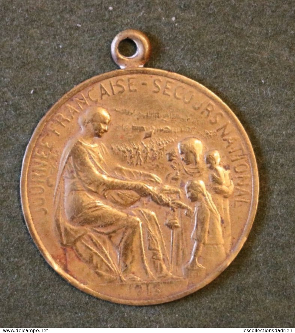 Médaille Française Journée Française Secours National  Guerre 14-18  - French Medal WWI Médaillette Journée - Frankreich