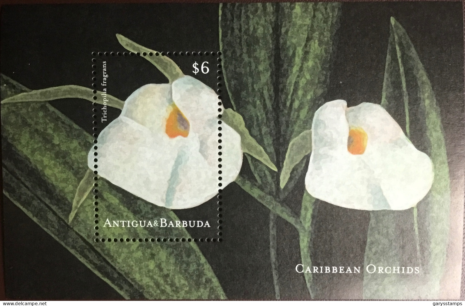 Antigua 2001 Orchids Flowers Minisheet MNH - Orchids