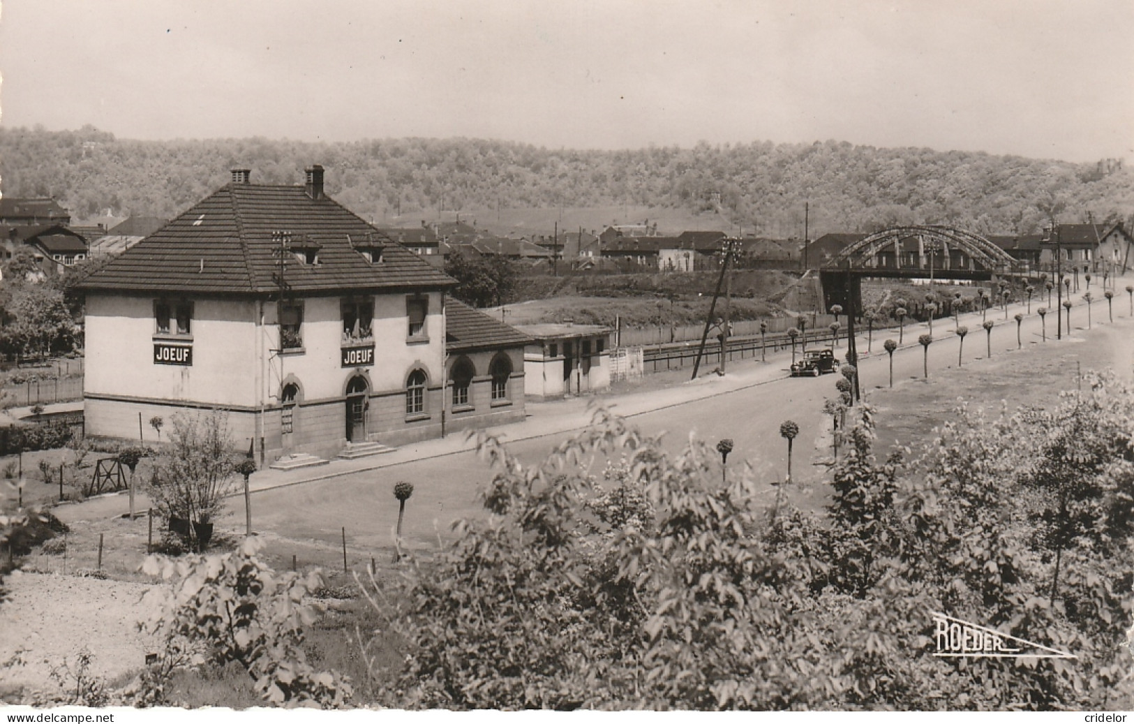 THEMES - TRANSPORTS - CHEMINS DE FER - SNCF - 54 JOEUF LA GARE - PONT SUR VOIES - Bahnhöfe Ohne Züge