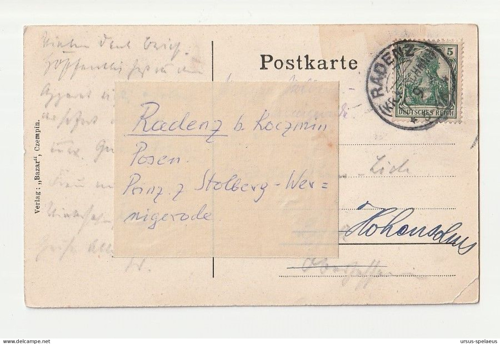 RADENZ BEI KOSCHMIN   AK 1906 - Posen