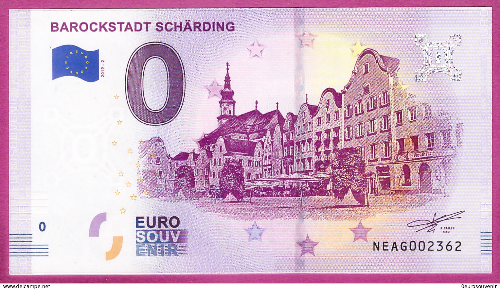 0-Euro NEAG 2019-2 BAROCKSTADT SCHÄRDING - Essais Privés / Non-officiels