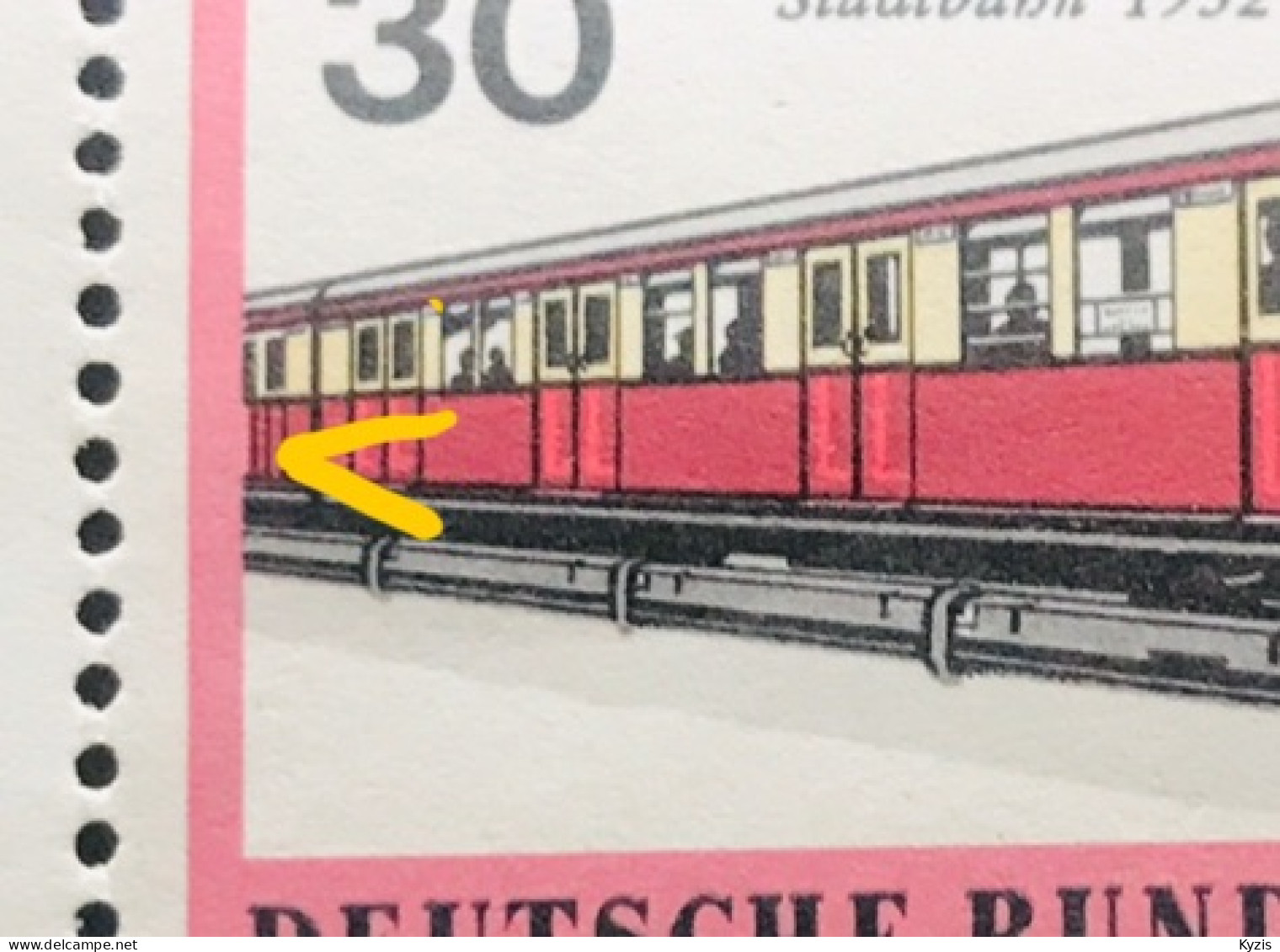 ALLEMAGNE - Tramway Berlin 1971 Avec Défaut De Plaque 382 I Neuf - Unused Stamps