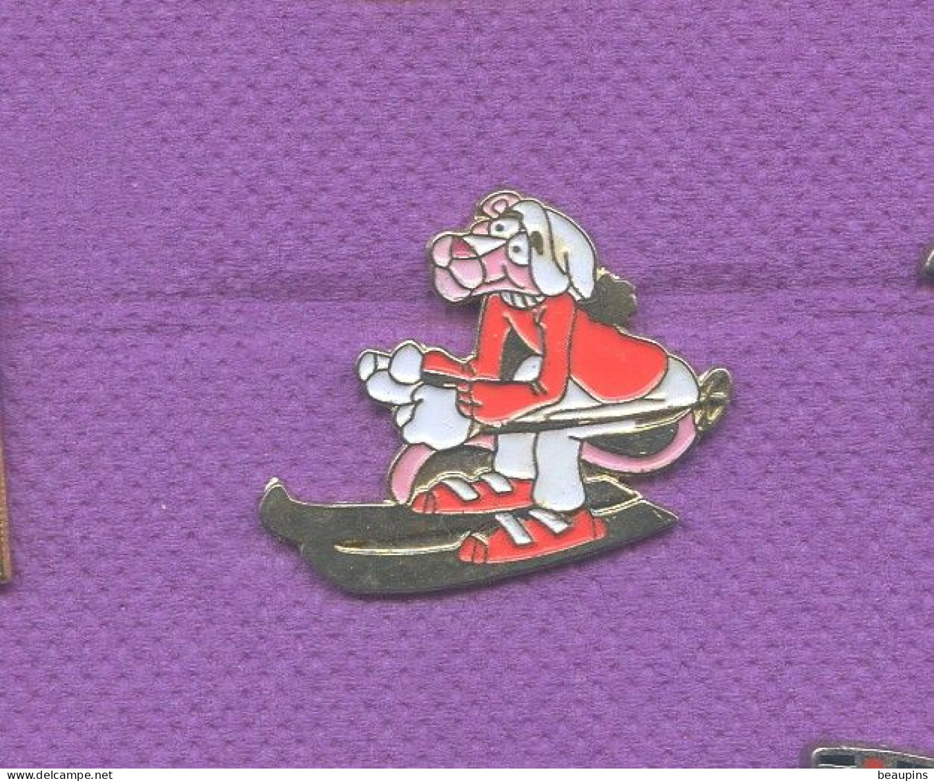 Rare Pins Bd La Panthere Rose Ski L391 - Comics