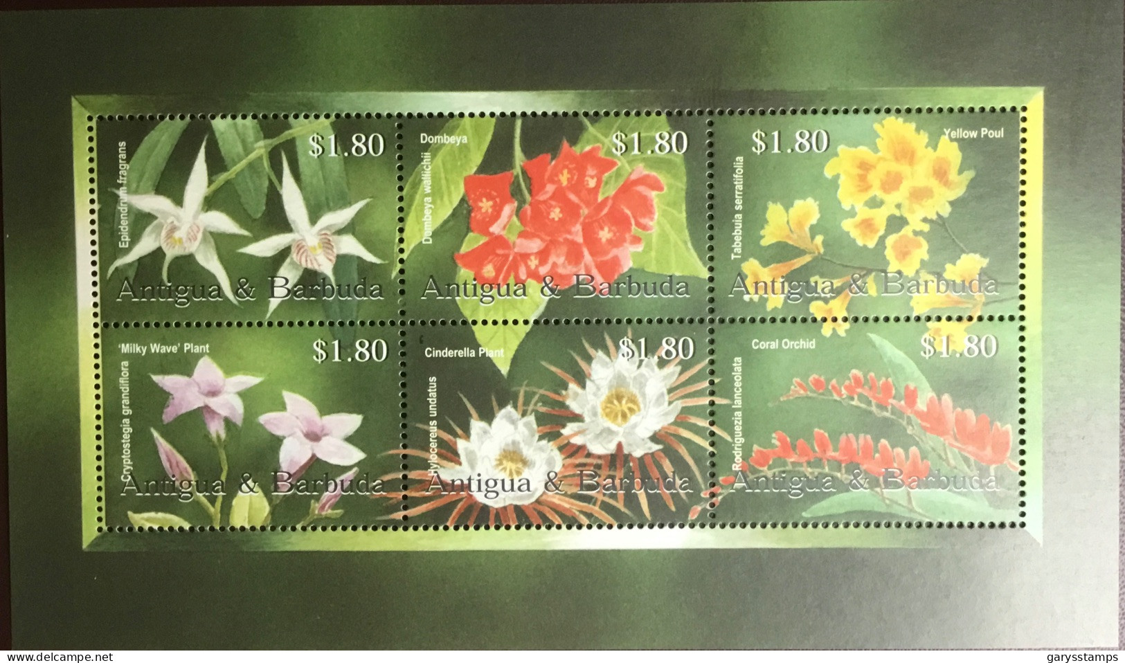 Antigua 2002 Flowers Sheetlet MNH - Sonstige & Ohne Zuordnung