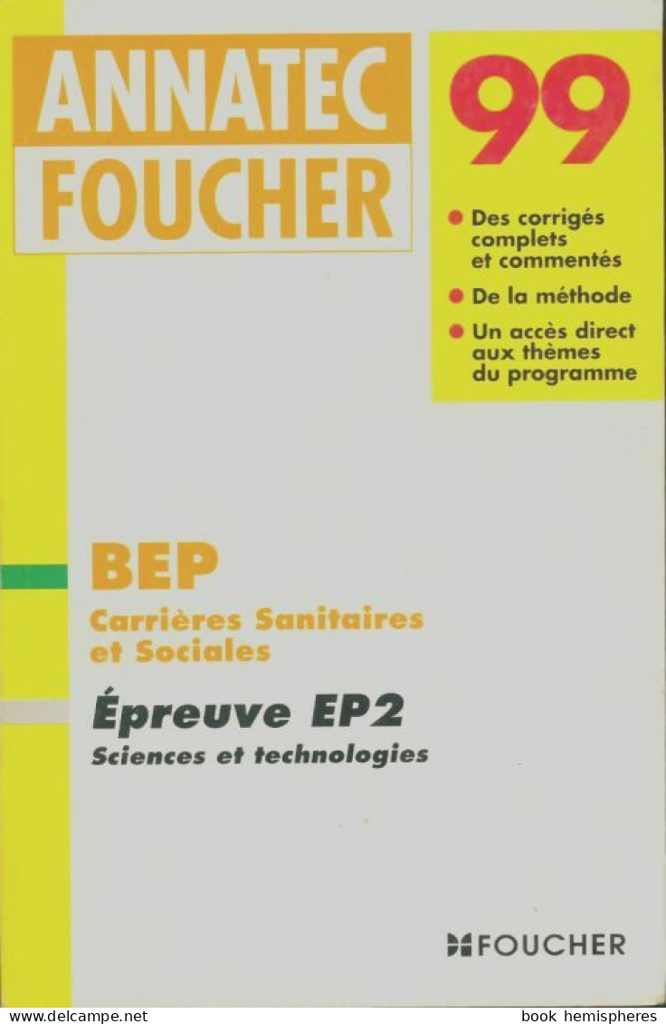 BEP épreuves (1998) De J. Doudement - 12-18 Anni