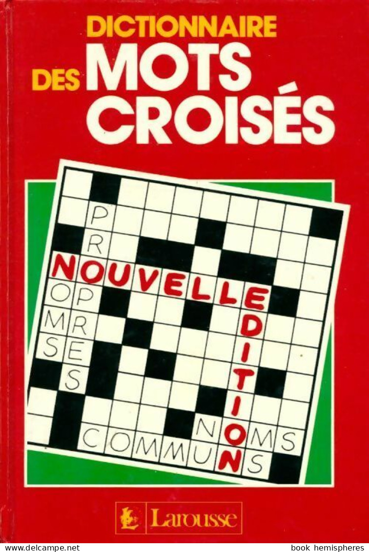 Dictionnaire Des Mots Croisés (1991) De Larousse - Palour Games