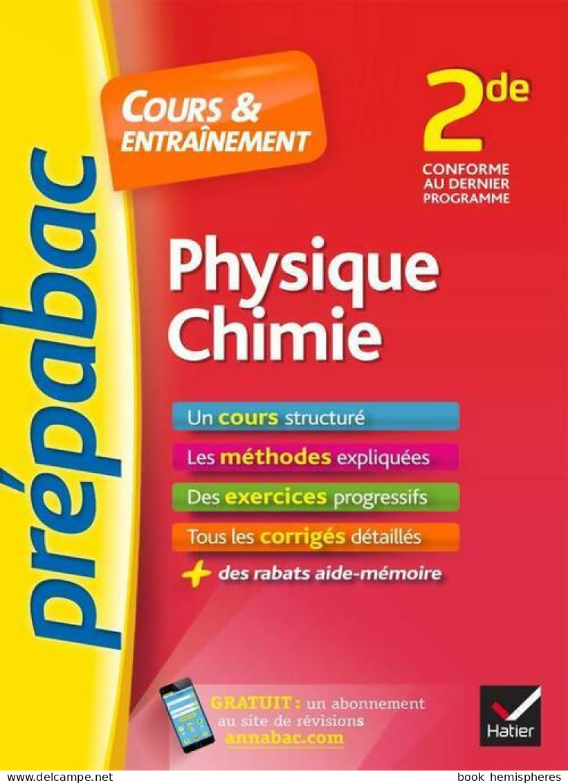 Physique-chimie Seconde. Cours & Entraînement (2015) De Jacques Royer - 12-18 Años