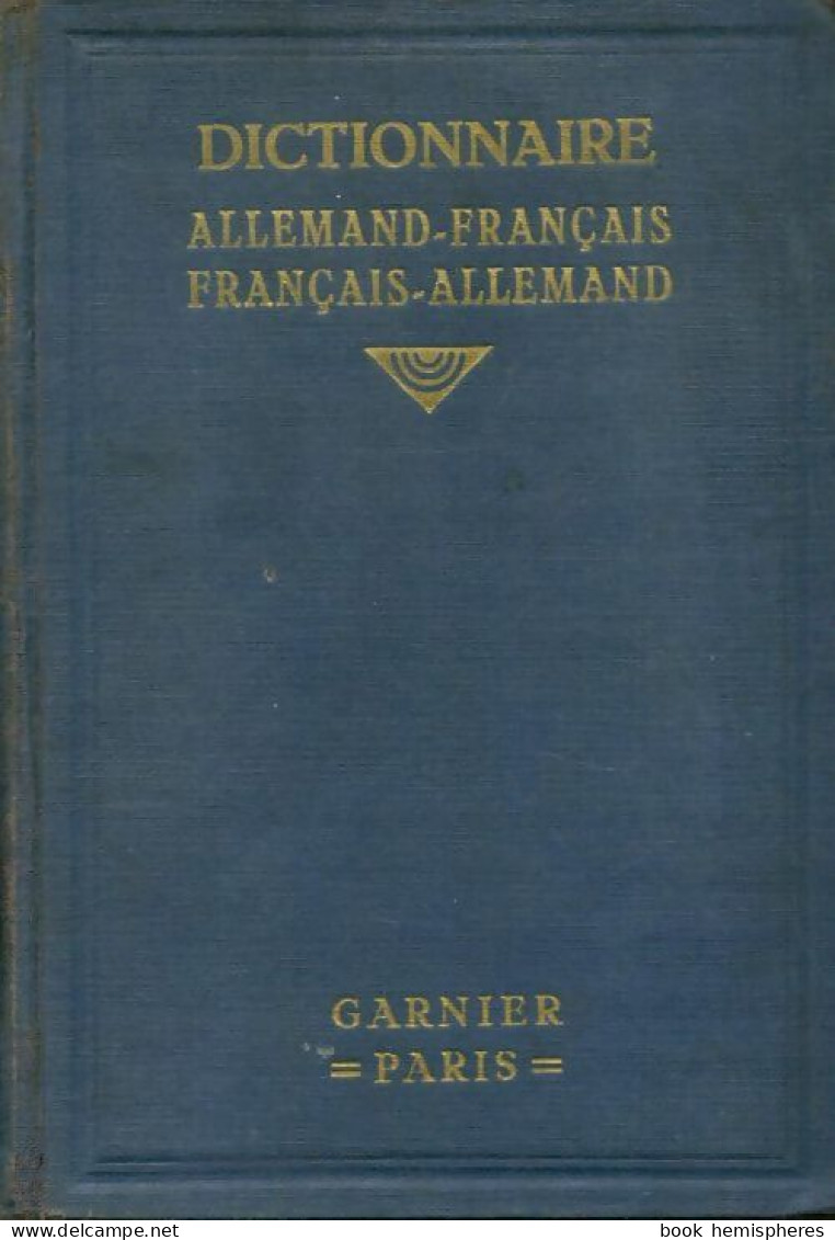 Dictionnaire Français-allemand / Allemand-français (1939) De Collectif - Diccionarios