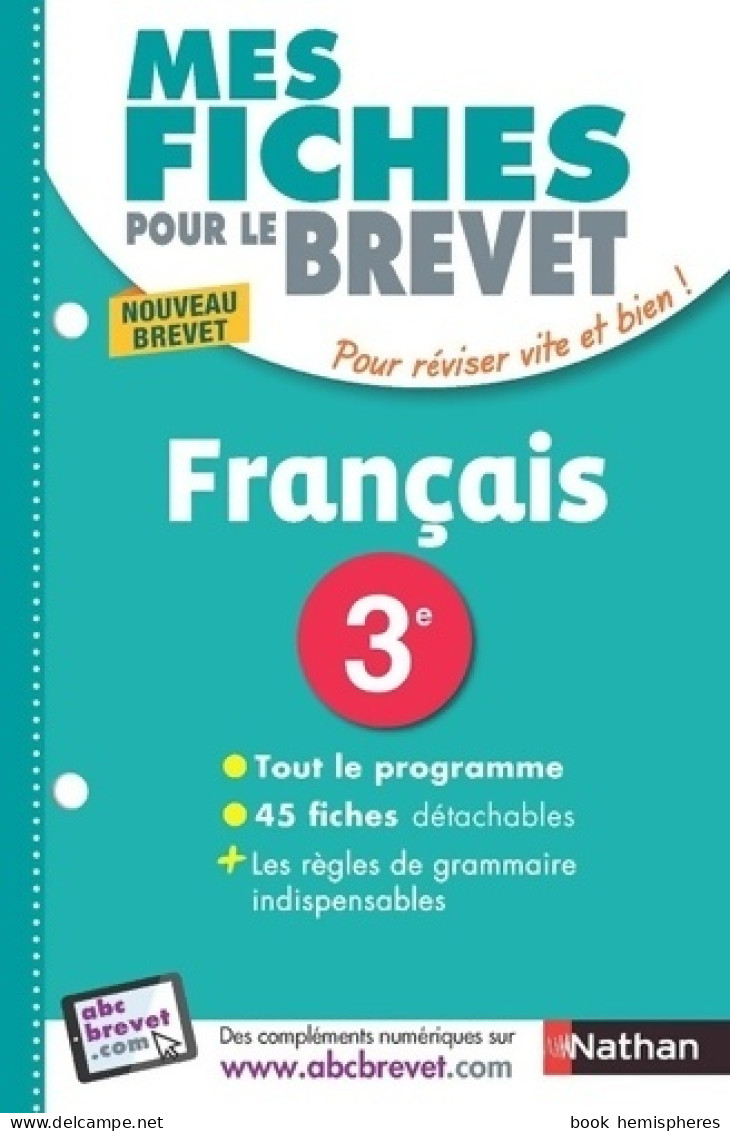 Français Brevet 3e (2017) De Francois Dirson - 12-18 Anni