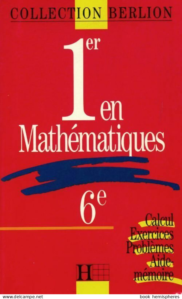 1er En Mathématiques 6e (1991) De F Claustre - 6-12 Ans