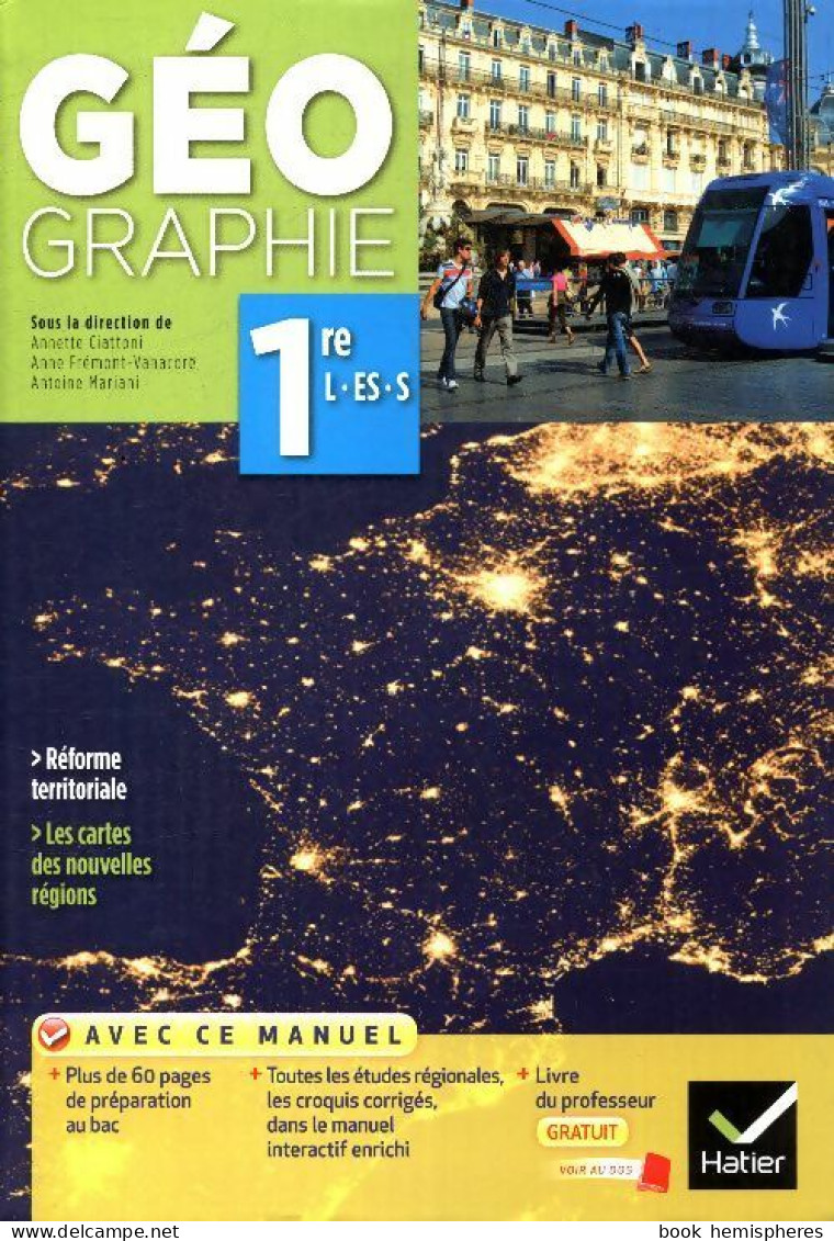 Geographie Manuel 1ère L, ES, S (2015) De Collectif - 12-18 Años