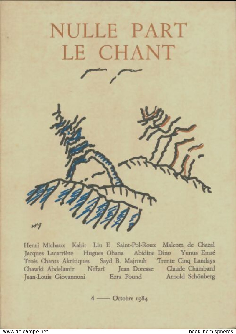 Nulle Part Le Chant N°4 (1984) De Collectif - Musique