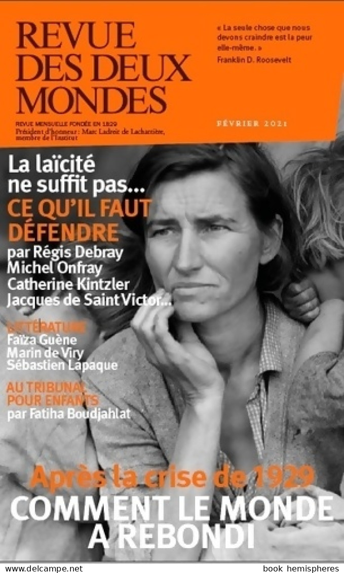 REVUE DES DEUX MONDES FEVRIER 2021 - LA CRISE DE 1929 (2021) De Collectif - Cinéma/Télévision