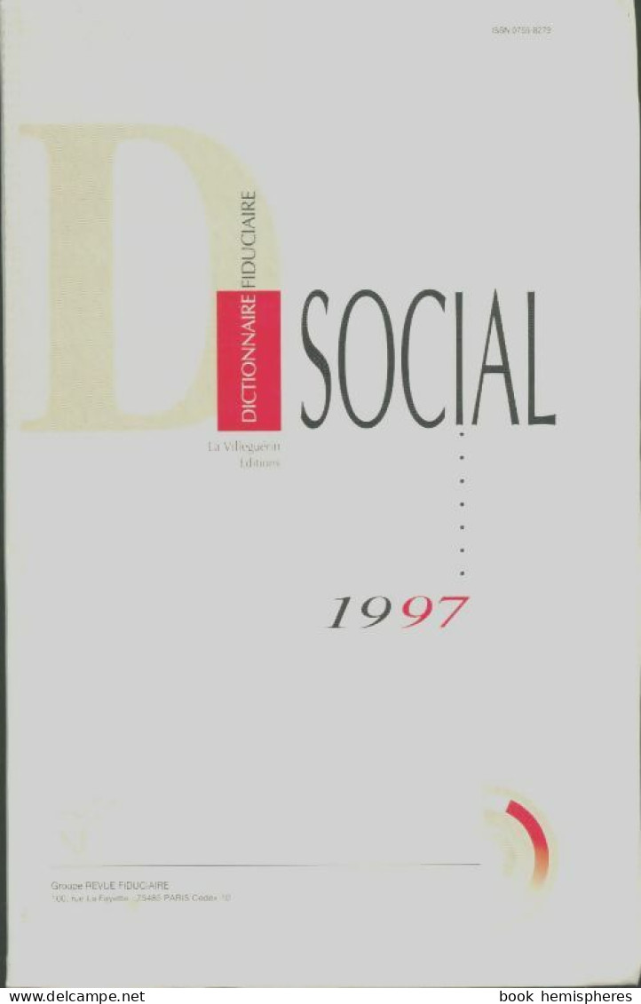 Dictionnaire Social 1997 (1997) De Claude Desset - Recht