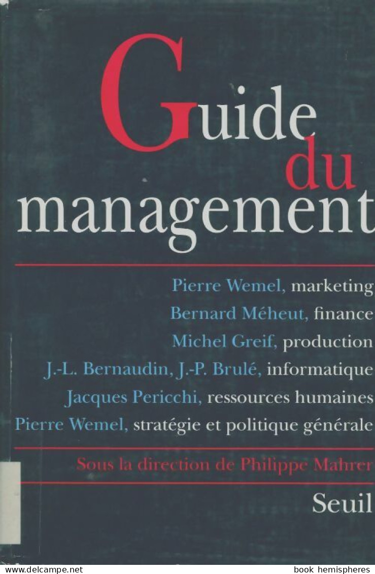 Guide Du Management (1992) De Mahrer - Economie