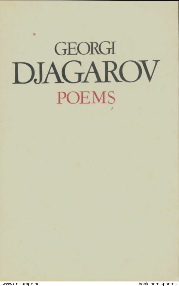 Poems (1977) De Georgi Djagarov - Sonstige & Ohne Zuordnung