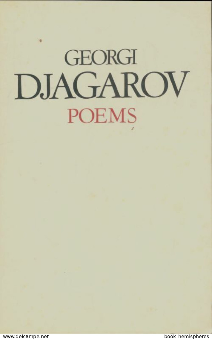 Poems (1977) De Georgi Djagarov - Altri & Non Classificati