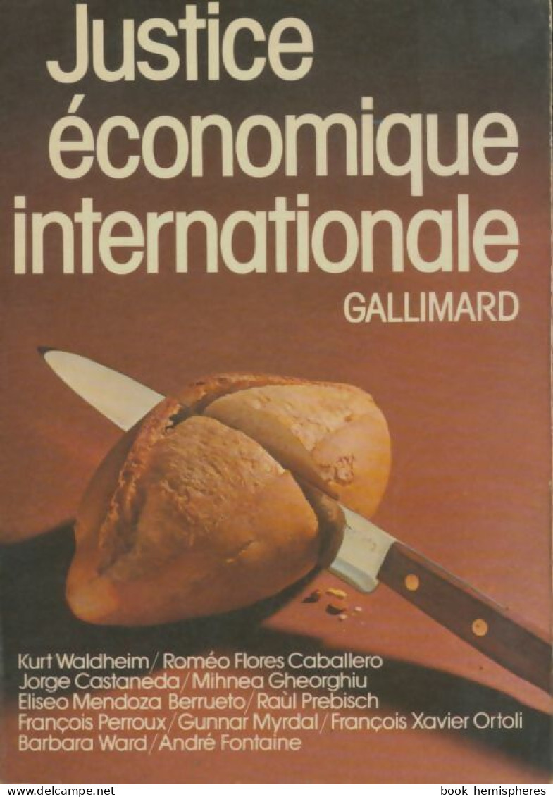 Justice économique Internationale (1976) De Collectif - Economie