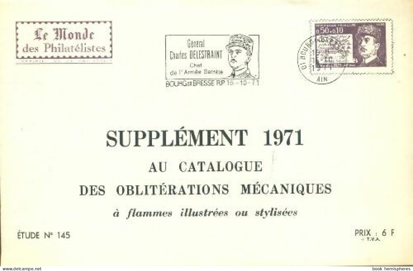 Supplément 1971 Au Catalogue Des Oblitérations Mécaniques étude N°145 (1971) De Collectif - Viaggi