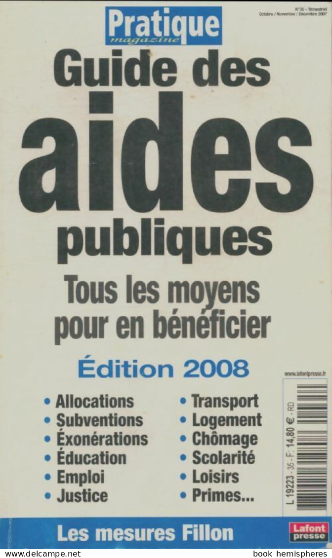 Guide Des Aides Publiques 2008 (2008) De Collectif - Other & Unclassified