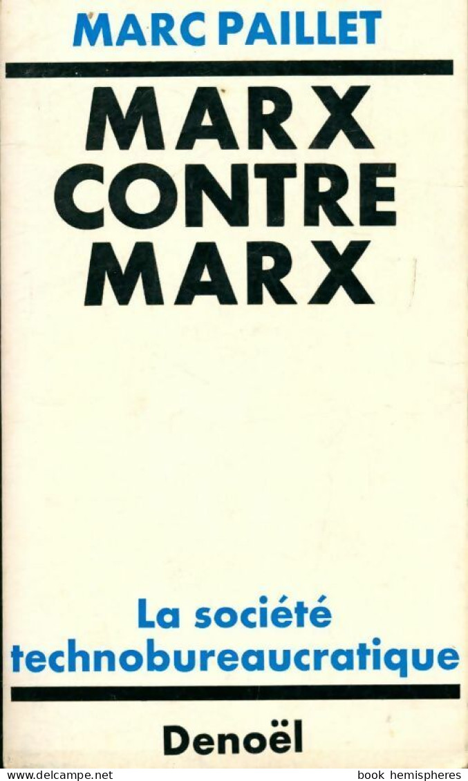 Marx Contre Marx (1971) De Marc Paillet - Politique