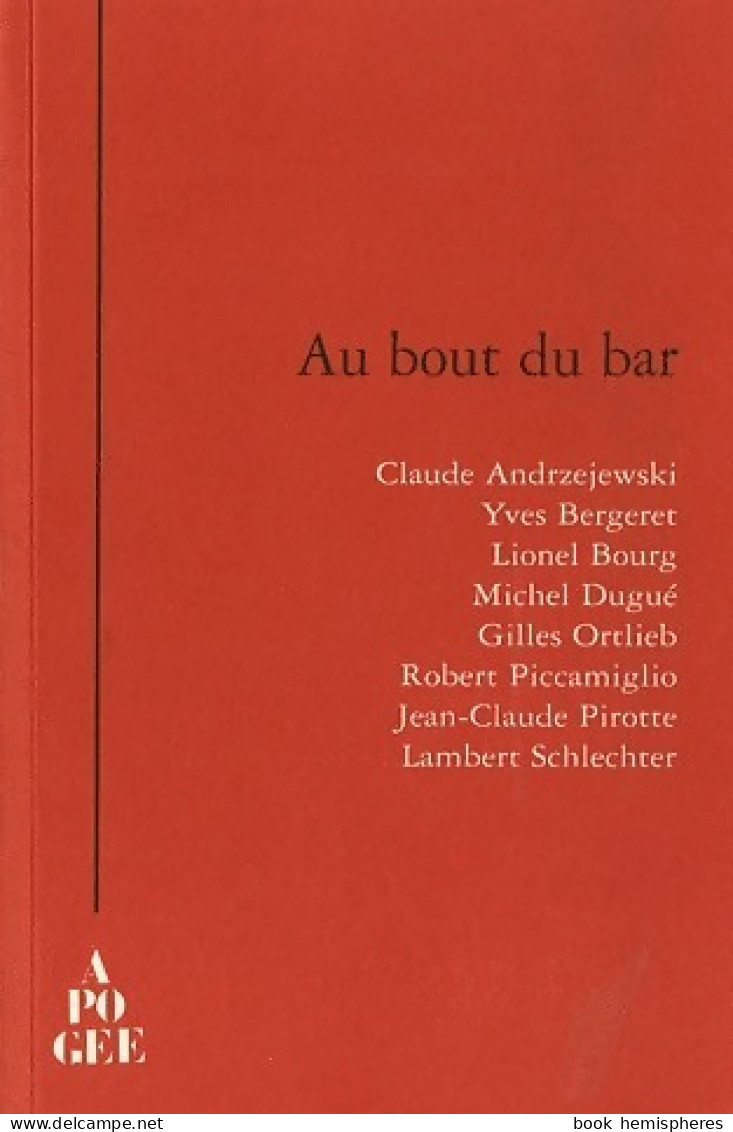 Au Bout Du Bar (2007) De Collectif - Natura