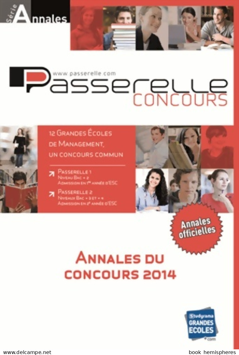 Annales Passerelle Concours 2014-2015 (2014) De Studyrama - Economie