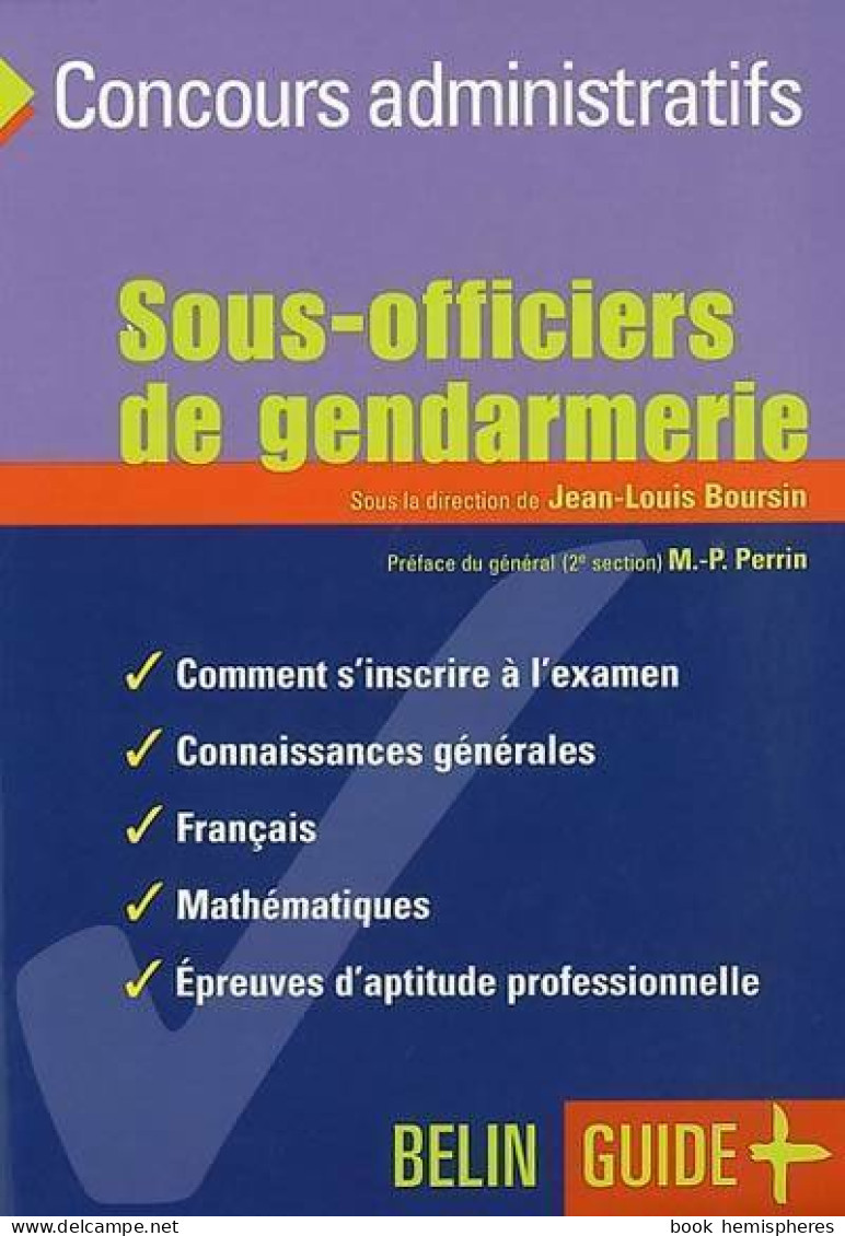 Sous-officiers De Gendarmerie : L'examen (2004) De Jean-Louis Boursin - 18 Anni E Più