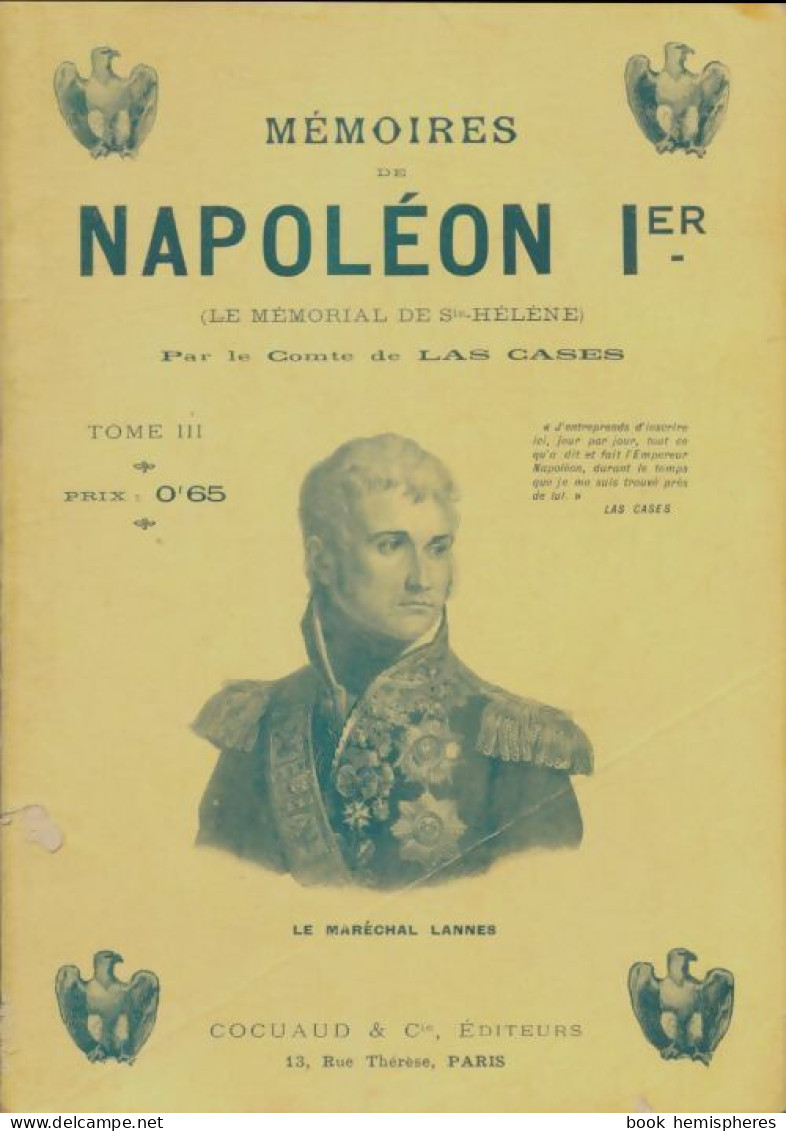 Mémoires De Napoléon 1er Tome III (0) De Comte Las Cases - Historia