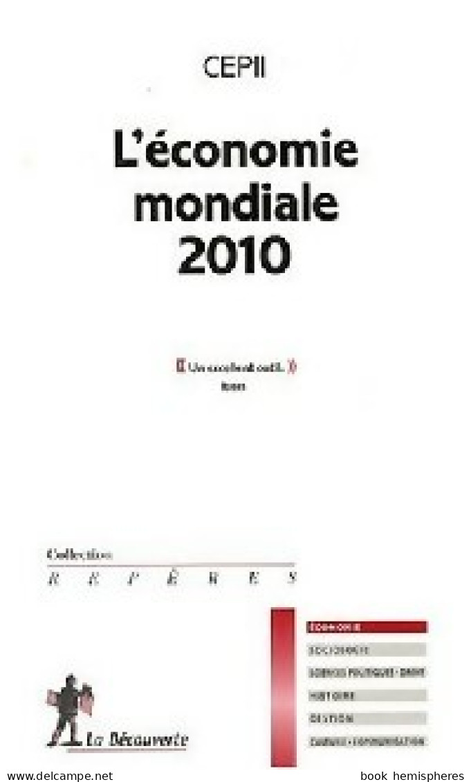 L'économie Mondiale 2010 (2009) De CEPII - Economie