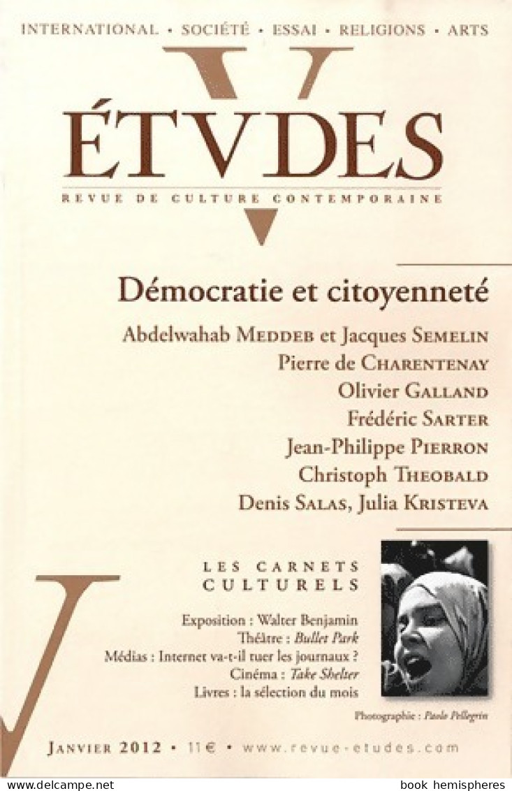 Études N°416-1 : Démocratie Et Citoyenneté (2012) De Collectif - Sin Clasificación