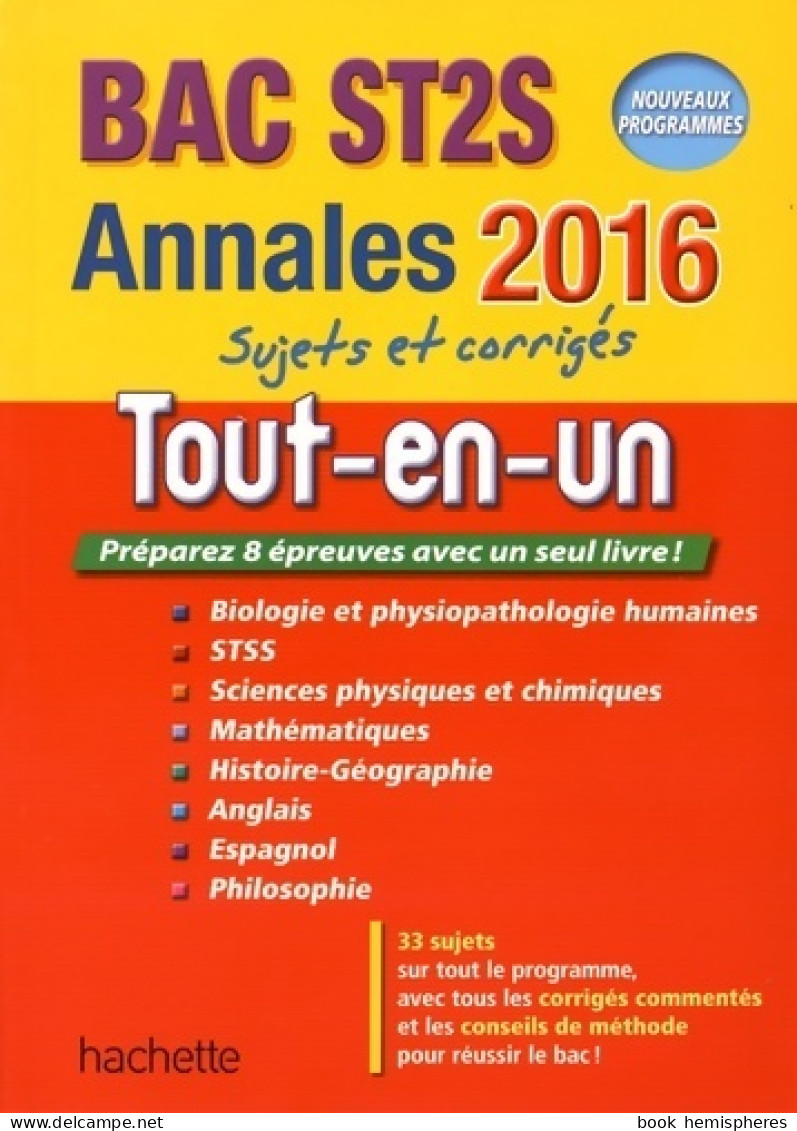 Terminale ST2S Tout-en-un 2016 (2015) De Collectif - 12-18 Anni