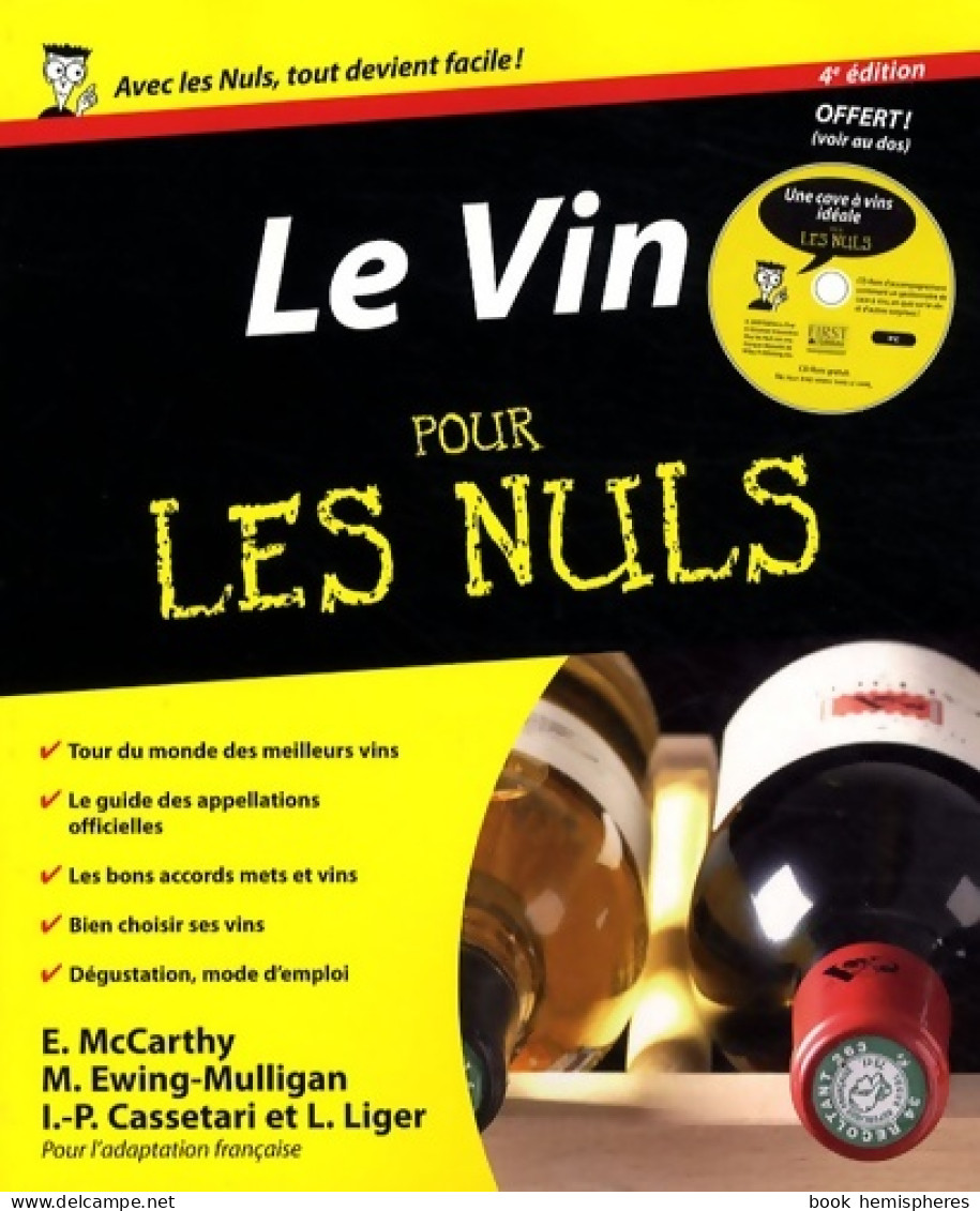 VIN 4ED POUR LES NULS + CD GRA (2009) De Ed Mccarthy - Gastronomie